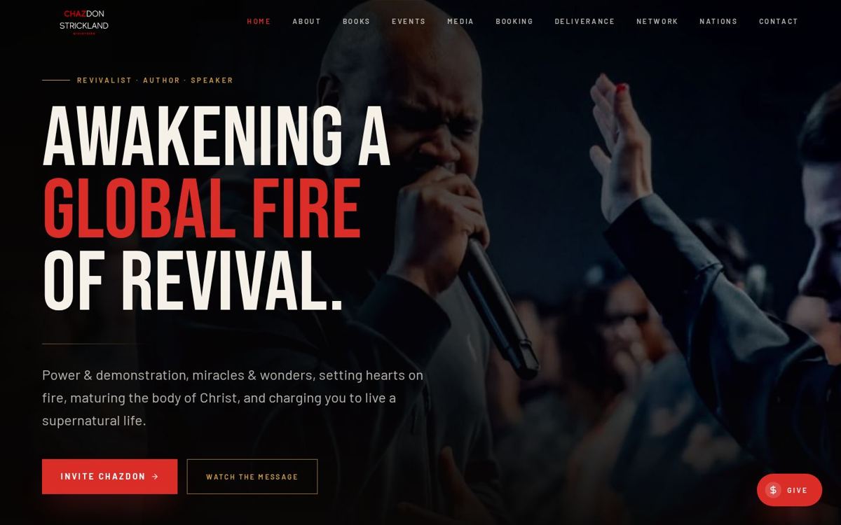 Chazdon Strickland website built by ARKTEKT