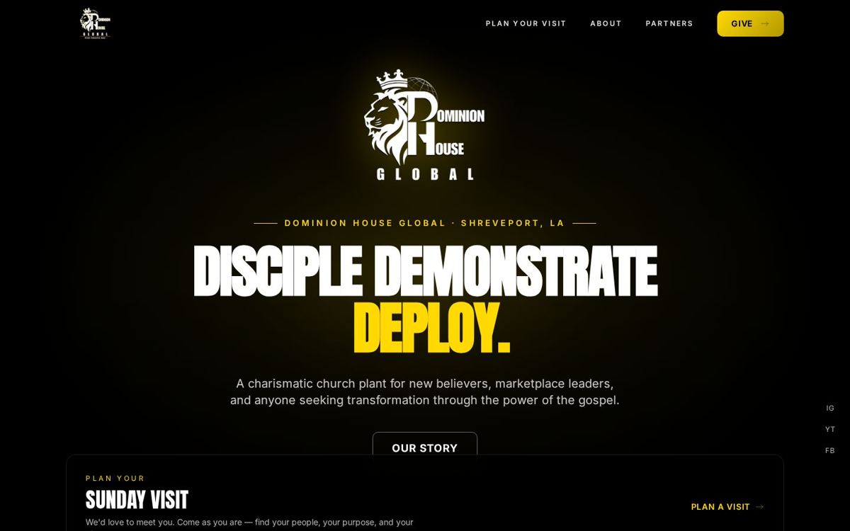 Dominion House Global website built by ARKTEKT