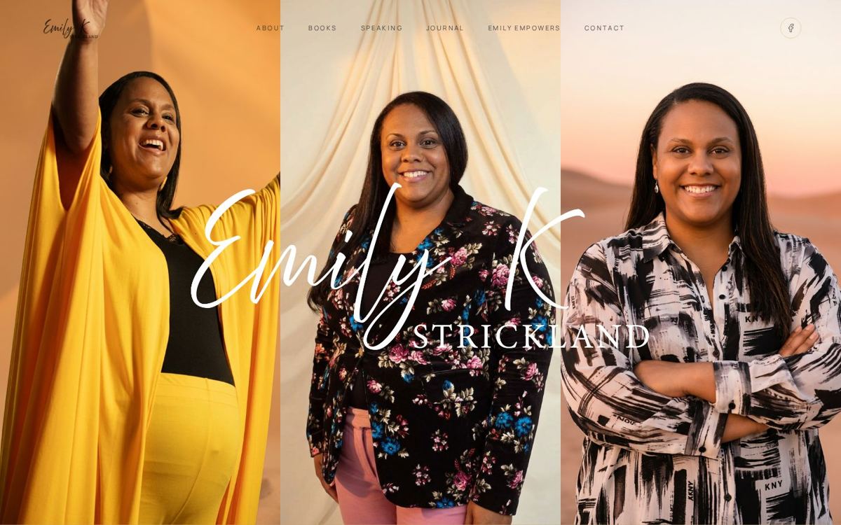 Emily Strickland website built by ARKTEKT